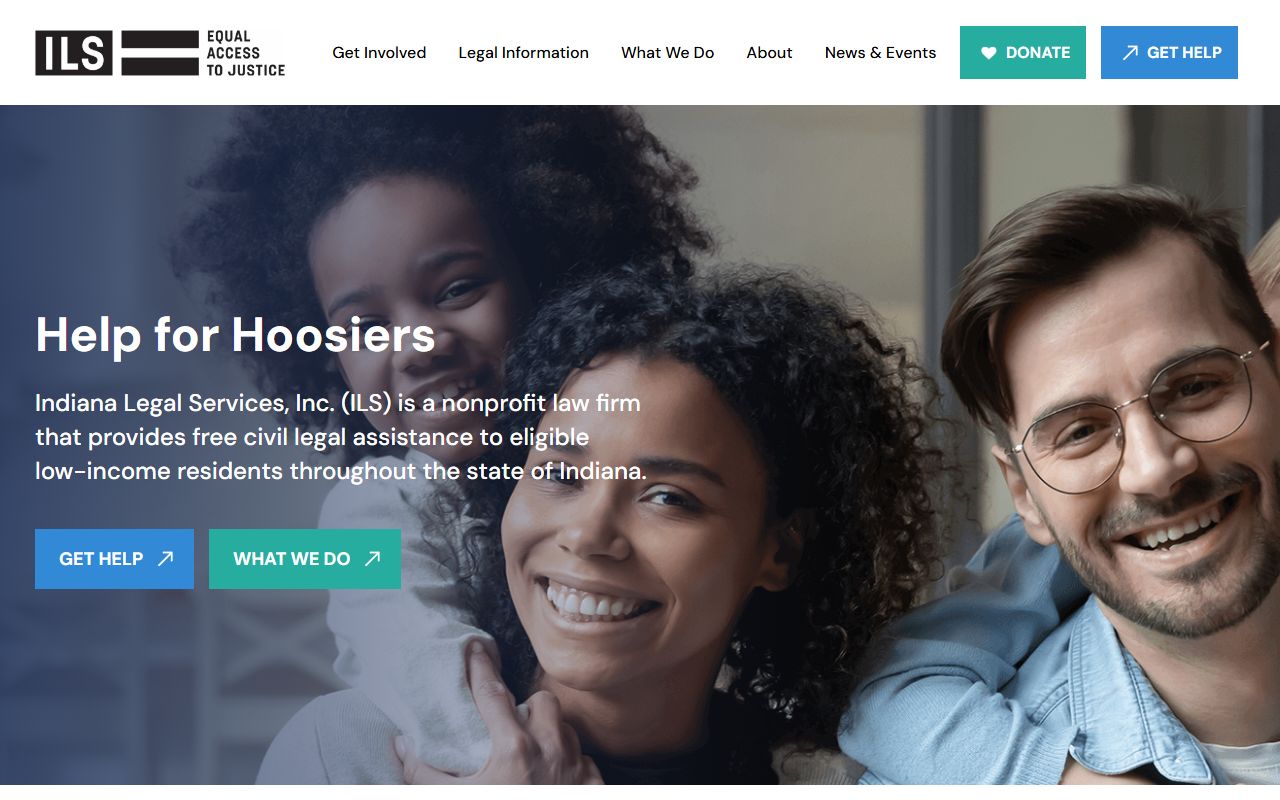 Indiana Legal Services site for St. Joseph County legal help